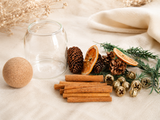 Woodland Pinecone Glass Jar Set - Eveléa Studio dried flower arrangement