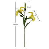 Soft Touch 3-Head Lily Stem - Eveléa Studio faux flower