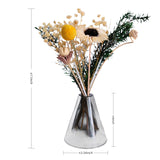 Cream Sunflower Glass Vase Set - Eveléa Studio dried flower arrangement