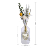 Golden Meadow Glass Bottle Set - Eveléa Studio dried flower arrangement