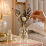 Ivory Whisper Glass Bottle Set - Eveléa Studio dried flower arrangement