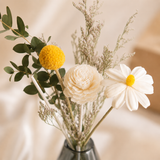 Golden Meadow Glass Vase Set - Eveléa Studio dried flower arrangement