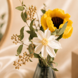 Golden Sunflower Glass Vase Set - Eveléa Studio dried flower arrangement