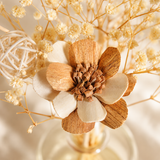 Ivory Pinecone Glass Bottle Set - Eveléa Studio dried flower arrangement