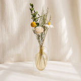 Golden Meadow Glass Bottle Set - Eveléa Studio dried flower arrangement