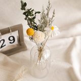 Golden Meadow Glass Bottle Set - Eveléa Studio dried flower arrangement