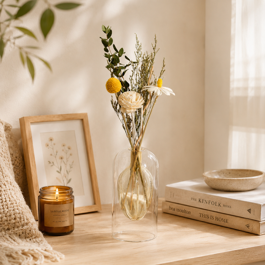Dried Golden Meadow Bottle Set