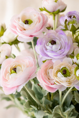 Faux Ranunculus Spray Stem - Eveléa Studio faux flower