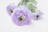 Faux Ranunculus Spray Stem - Eveléa Studio faux flower