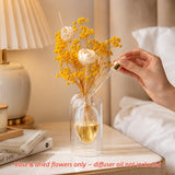 Baby's Breath Glass Bottle Set - Eveléa Studio dried flower arrangement