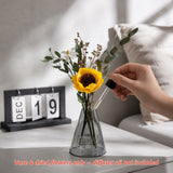 Golden Sunflower Glass Vase Set - Eveléa Studio dried flower arrangement