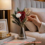 Crimson Rose Glass Vase Set - Eveléa Studio dried flower arrangement
