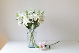 Soft Touch 3-Head Lily Stem - Eveléa Studio faux flower