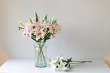 Soft Touch 3-Head Lily Stem - Eveléa Studio faux flower