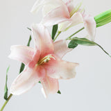Soft Touch 3-Head Lily Stem - Eveléa Studio faux flower