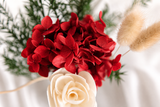 Crimson Rose Glass Vase Set - Eveléa Studio dried flower arrangement