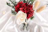 Crimson Rose Glass Vase Set - Eveléa Studio dried flower arrangement
