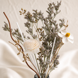 Ivory Whisper Glass Vase Set - Eveléa Studio dried flower arrangement