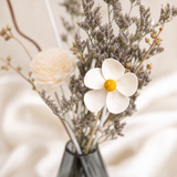 Ivory Whisper Glass Vase Set - Eveléa Studio dried flower arrangement