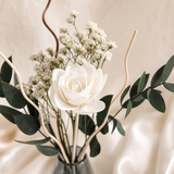 Eucalyptus Bloom Glass Vase Set - Eveléa Studio dried flower arrangement