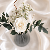Eucalyptus Bloom Glass Vase Set - Eveléa Studio dried flower arrangement