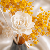 Baby's Breath Glass Vase Set - Eveléa Studio dried flower arrangement