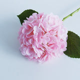 Real Touch Hydrangea faux stem in pink